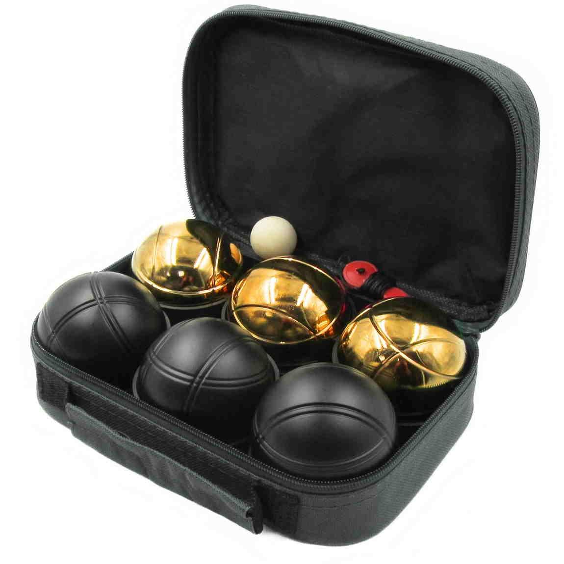 Боча Петанк 6 шаров Черный с золотом - фото 1 - id-p135457897