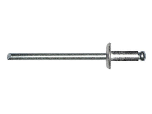 Заклепка вытяжная 2.4х10 мм алюминий/сталь, цинк (50 шт в зип-локе) STARFIX