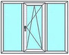 Окно ПВХ 2.1 х 1.4 - фото 1 - id-p10013204
