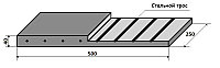 Техпластина 500*200*40 (резина для отвала)