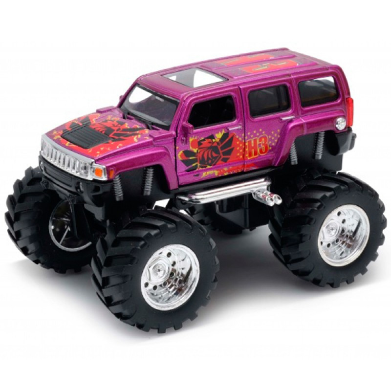 Игрушка Welly 47001S модель машины Hammer H3 Big Wheel Monster 47001S - фото 1 - id-p135500193