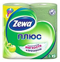 Бумага туалетная "Zewa Плюс" ЯБЛОКО, 2-х слойная, в пачке 4 рулона, в упак. 24 пачки.ЦЕНА БЕЗ НДС.