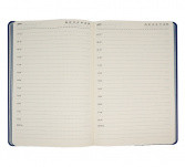Ежедневник Geneve, недатированный, А5, в твердой обложке Firenze, темно-синий - фото 4 - id-p135514281