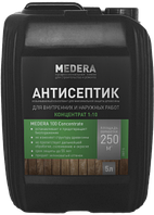 Невымываемый антисептик MEDERA 100 Concentrate 1:10 (1:50) 1л. 5 литров