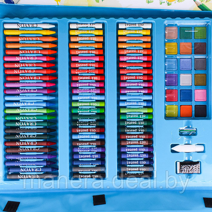 Набор юного художника 208 предметов в чемодане с мольбертом для девочки - фото 3 - id-p135524110
