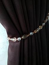 Подхват из стекляруса золотистый для штор и гардин