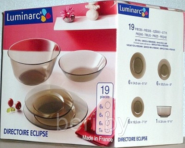 L5176 Столовый сервиз Luminarc Ambiante Eclipse, 19 предметов, 6 персон, набор тарелок - фото 5 - id-p135526159