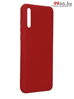 Чехол DF для Huawei Y8p Silicone Red hwOriginal-16
