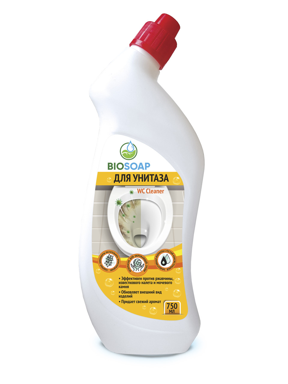 ЭКО Средство для чистки унитаза. BIOSOAP WC Cleaner, 750 мл - фото 1 - id-p135531800