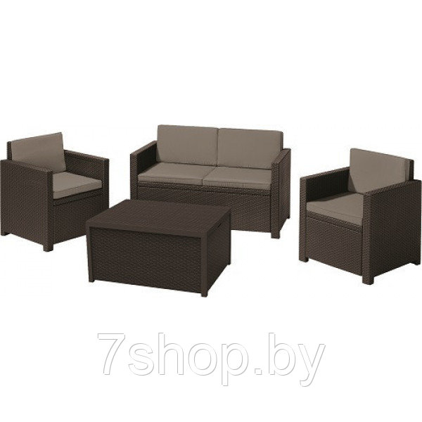 Набор мебели Monaco Set коричневый - фото 1 - id-p134316033