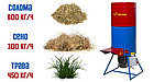 Кормоизмельчитель Фермер КР-02, 380В, сено, солома, сухая трава, фото 2