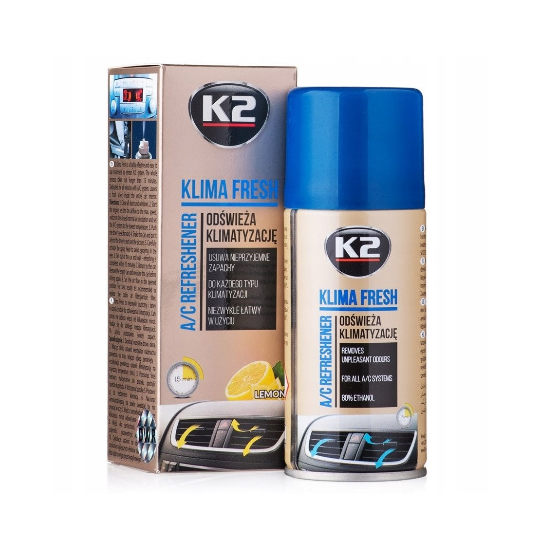 KLIMA FRESH - Очиститель кондиционеров | K2 | 150мл - фото 1 - id-p135067904