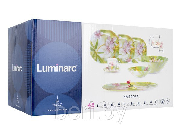 N6734 Столовый сервиз Luminarc Carine Freesia, 46 предметов, 6 персон, набор тарелок - фото 10 - id-p135572986