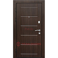 Входная дверь металлическая Titan.Doors Техно плюс, Венге/Ясень белый