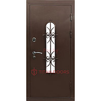 Входная дверь металлическая Titan.Doors Милано-2, Коричневый/Экодуб