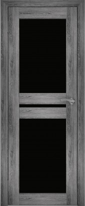 Двери межкомнатные экошпон Амати 19 Черное стекло - фото 6 - id-p135591724
