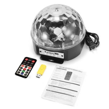 Диско-шар музыкальный LED Ktv Ball MP3 плеер с bluetooth с пультом управления музыкой - фото 3 - id-p135606019