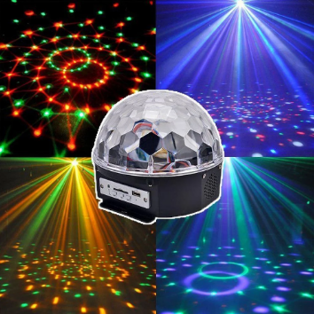 Диско-шар музыкальный LED Ktv Ball MP3 плеер с bluetooth с пультом управления музыкой - фото 5 - id-p135606019