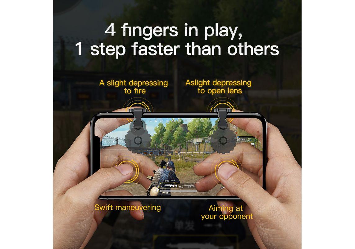 Триггеры BASEUS Red-Dot Mobile Game Scoring Tool Transparent, на корпус, прозрачные - фото 8 - id-p135598993