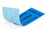 Пломба наклейка 60*20мм/ цвет синий, фото 2
