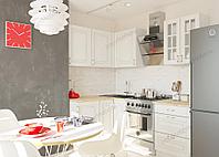 Угловая кухня Бостон 23 - 1,5×1,4 м - акация белая (варианты цвета и комбинаций) фабрика Интермебель