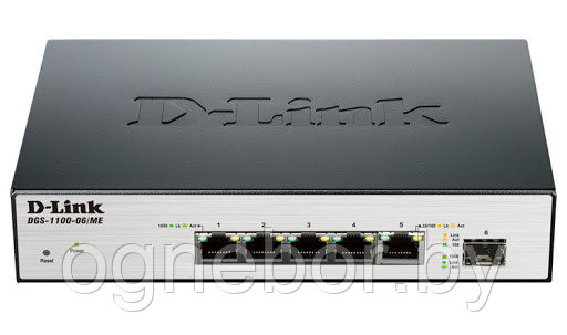 DGS-1100-06/ME Коммутатор управляемый 2 уровня - фото 1 - id-p135624885