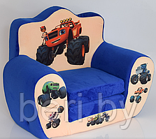 Детское  кресло мягкое раскладное "Вспыш", кресло-кровать, раскладушка детская,  разные цвета