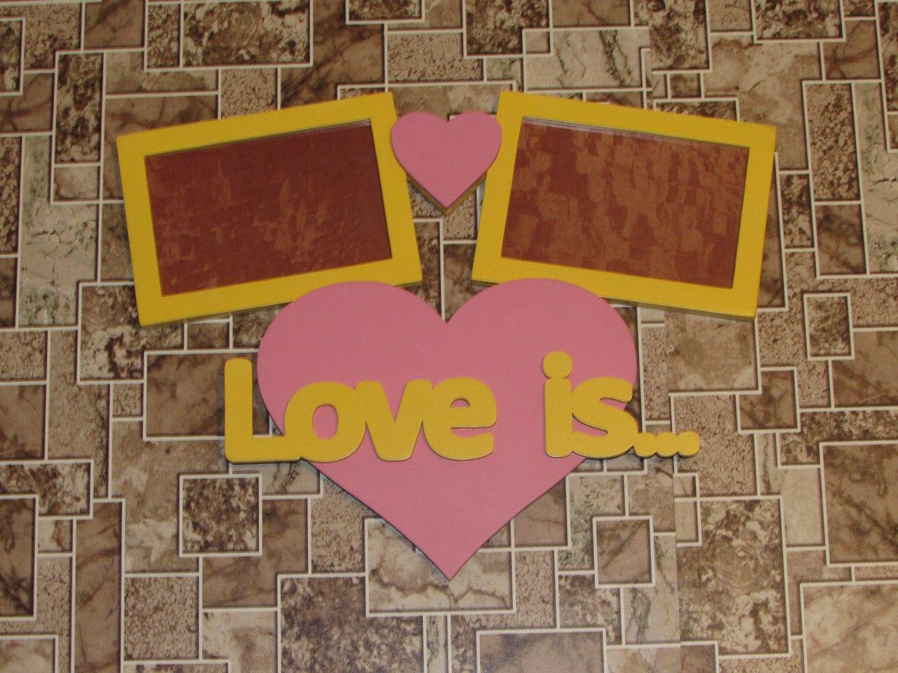 Парная рамка "Love is" - фото 1 - id-p135655871