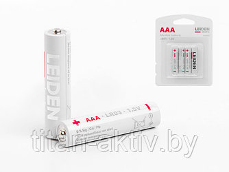 Батарейка AAA LR03 1,5V alkaline 4шт. LEIDEN ELECTRIC