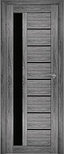 Двери межкомнатные экошпон Амати 4 Черное стекло, фото 5