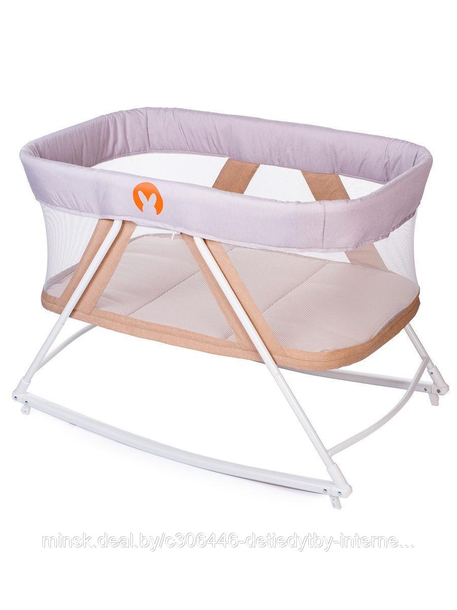 Колыбель-манеж 2в1 Babyhit Rocking Crib бежевый - фото 4 - id-p135661169