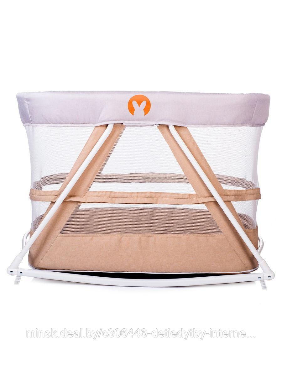 Колыбель-манеж 2в1 Babyhit Rocking Crib бежевый - фото 3 - id-p135661169