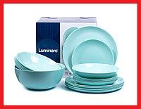 P2947 Столовый сервиз Luminarc Diwali Light Turquoise, 19 предметов, 6 персон, набор тарелок