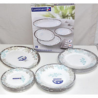 L1329 Столовый сервиз Luminarc Essence Foliage, 19 предметов, 6 персон, набор тарелок
