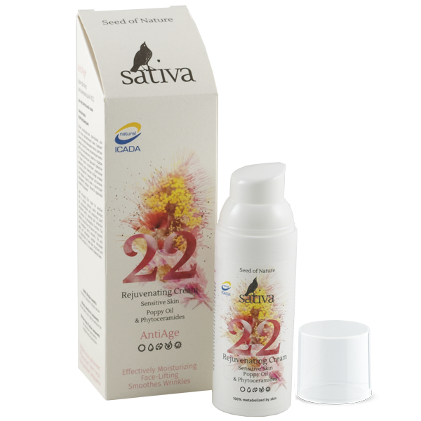 Крем-флюид омолаживающий №22 для чувствительной кожи, 50 мл. (Sativa)