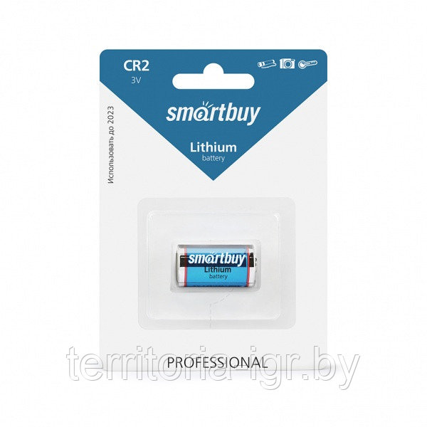 Батарейка Lithium CR2/1BP Smartbuy - фото 1 - id-p135677516