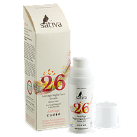 Крем для лица anti age ночной №26 для зрелой кожи, 50 мл, (Sativa)