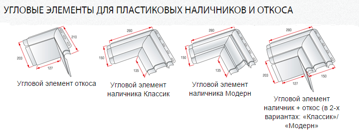 Угловой элемент для наличника Альта Профиль Модерн - фото 2 - id-p10052091