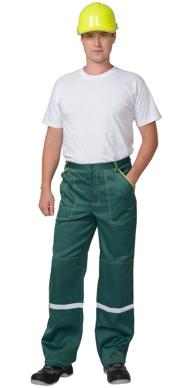 Костюм "СИРИУС-МЕХАНИК" куртка, брюки зелёный с жёлтым и СОП - фото 2 - id-p127416051