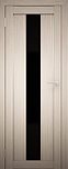Двери межкомнатные экошпон  Амати 5 Черное стекло, фото 2
