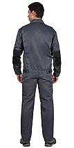 Костюм СИРИУС-ФАВОРИТ куртка, п/к т.серый с черным, фото 3