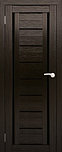 Двери межкомнатные экошпон  Амати 6 Черное стекло, фото 3