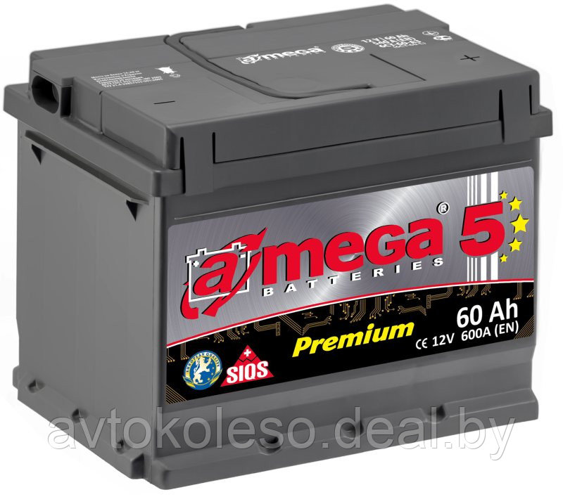 Аккумуляторная юатарея A-mega Premium 60R A3 (0) - фото 1 - id-p135758647
