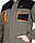 Куртка "СИРИУС-МАНХЕТТЕН" оливковый с оранжевым и чер. тк. мех. стрейч пл 260 г/кв.м, фото 3