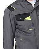 Куртка "СИРИУС-ХОВАРД"   темно-серый с черной и лимонной отд., фото 2