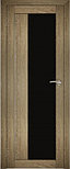 Двери межкомнатные экошпон  Амати 9 Черное стекло, фото 6