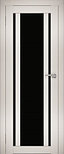 Двери межкомнатные экошпон  Амати 11 Черное стекло, фото 6