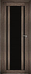 Двери межкомнатные экошпон  Амати 11 Черное стекло, фото 3