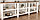 Стеллаж-консоль декоративный из массива сосны "Прованс №21" В800мм*Д2000мм*Г400мм, фото 3