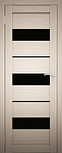 Двери межкомнатные экошпон  Амати 12 Черное стекло, фото 5